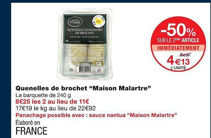 Quenelles de brochet “Maison Malartre”