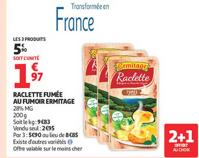 RACLETTE FUMÉE AU FUMOIR ERMITAGE
