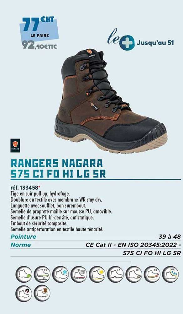 RANGERS NAGARA S75 CI FO HI LG SR