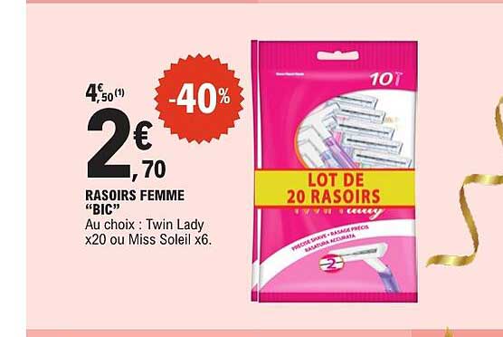 RASOIRS FEMME “BIC”