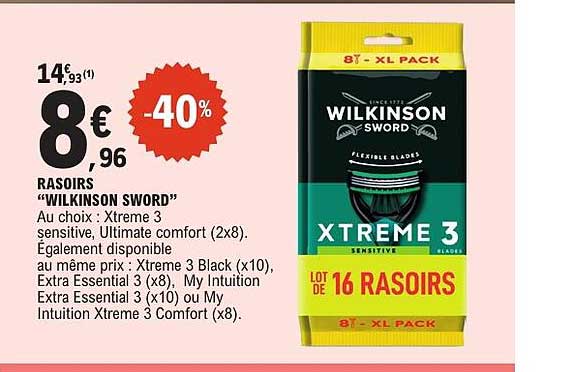 RASOIRS “WILKINSON SWORD”