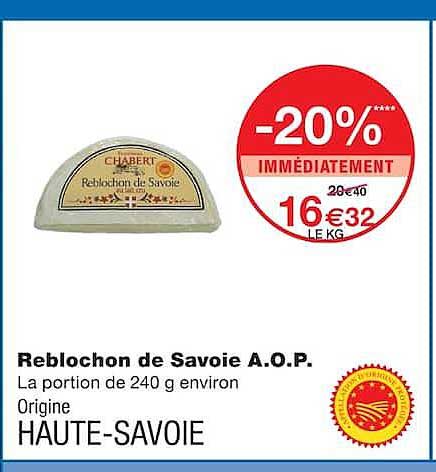 Reblochon de Savoie A.O.P.