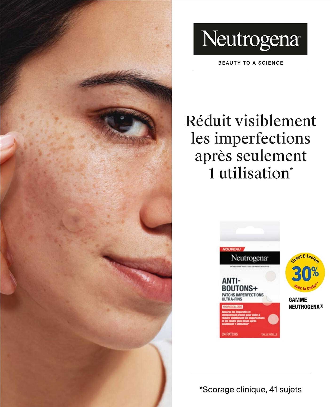 Réduit visiblement les imperfections après seulement 1 utilisation*