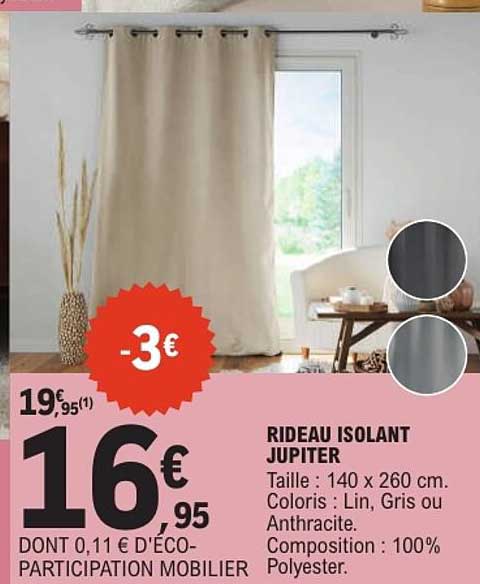 RIDEAU ISOLANT JUPITER
