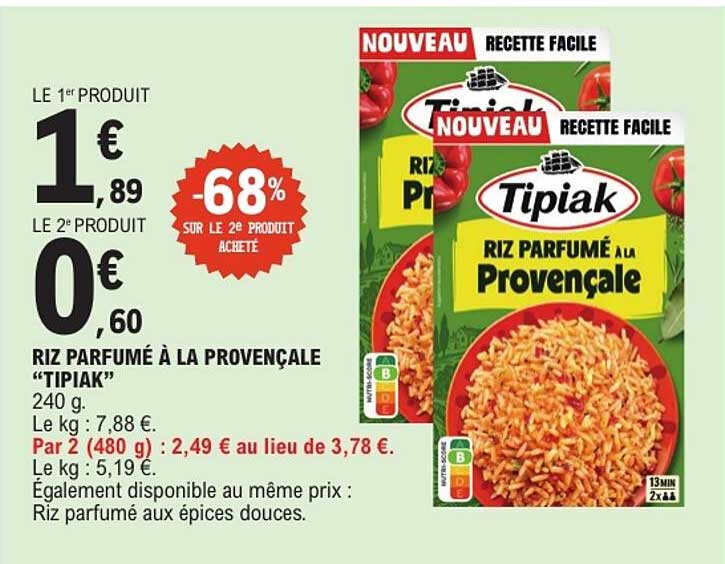 RIZ PARFUMÉ À LA PROVENÇALE “TIPIAK”