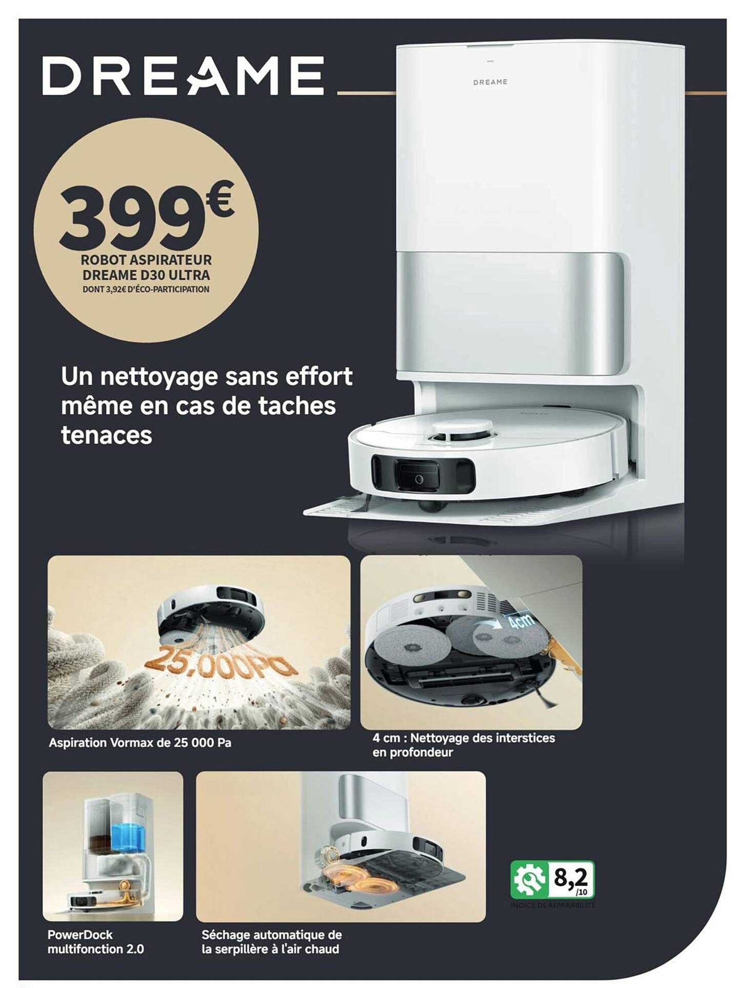 Robot aspirateur Dreame D30 Ultra