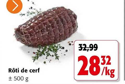 Rôti de cerf