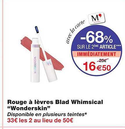 Rouge à lèvres Blad Whimsical “Wonderskin”
