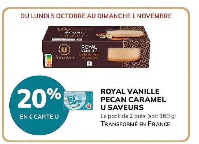 ROYAL VANILLE PECAN CARAMEL U SAVEURS