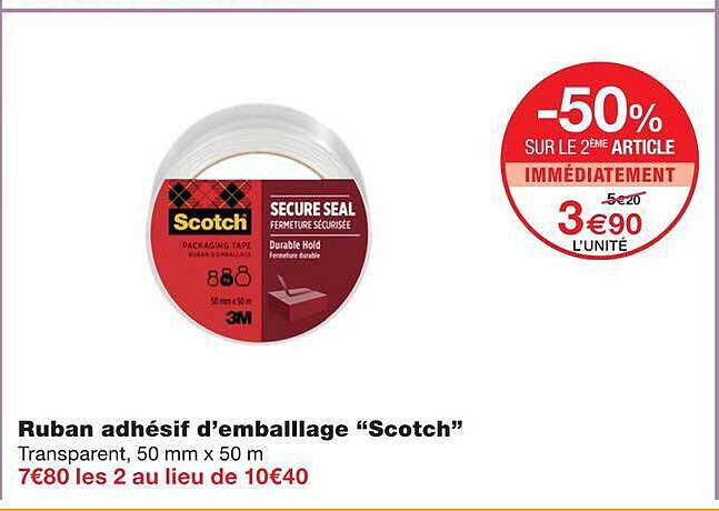 Ruban adhésif d’emballage “Scotch”