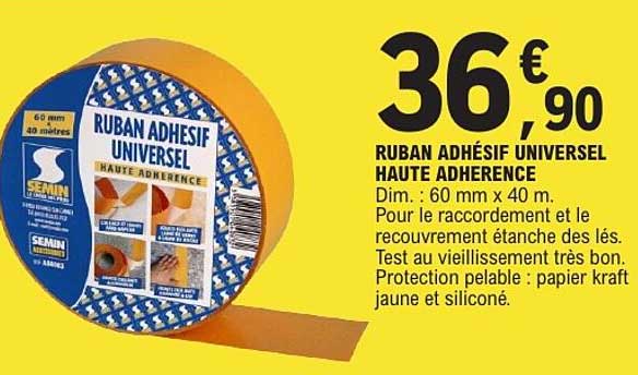 RUBAN ADHÉSIF UNIVERSEL HAUTE ADHERENCE
