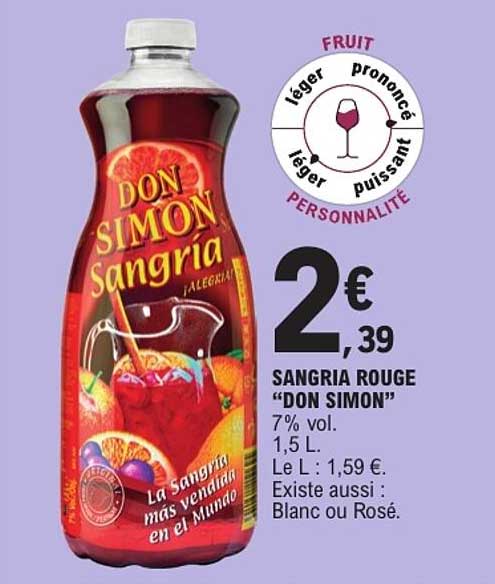 SANGRIA ROUGE “DON SIMON”