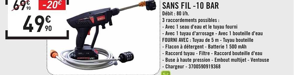 SANS FIL -10 BAR