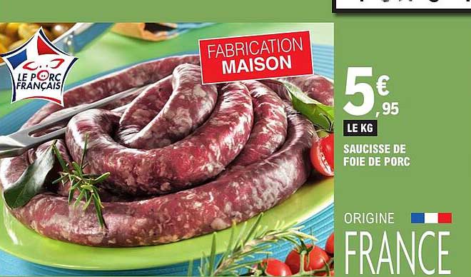 SAUCISSE DE FOIE DE PORC