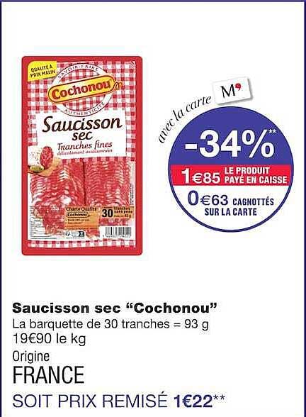 Saucisson sec “Cochonou”