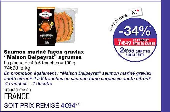 Saumon mariné façon gravlax "Maison Delpeyrat" agrumes