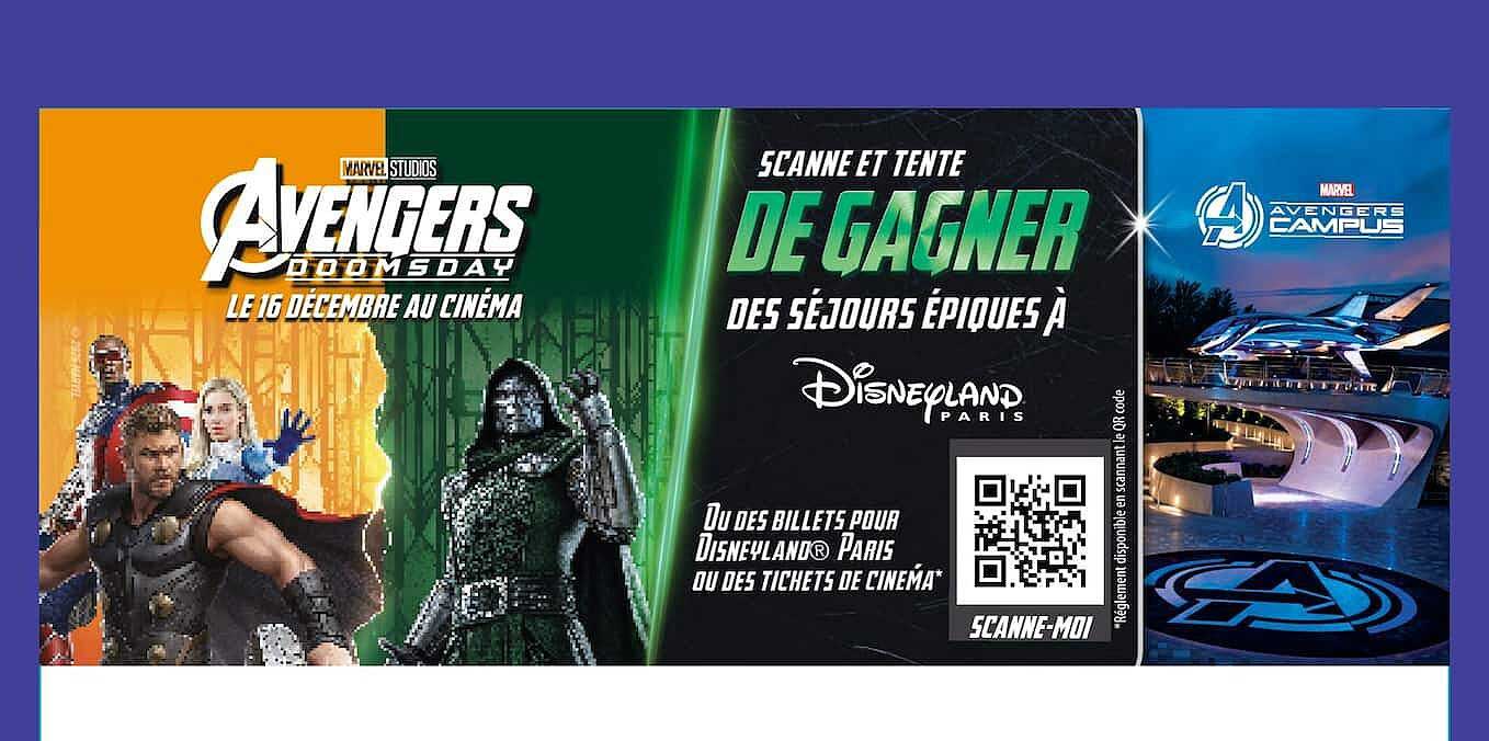 SCANNE ET TENTE DE GAGNER DES SÉJOURS ÉPIQUES À Disneyland Paris