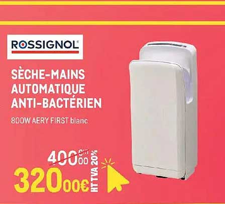 SÈCHE-MAINS AUTOMATIQUE ANTI-BACTÉRIEN