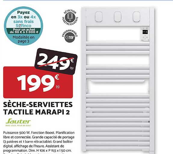 SÈCHE-SERVIETTES TACTILE MARAPI 2