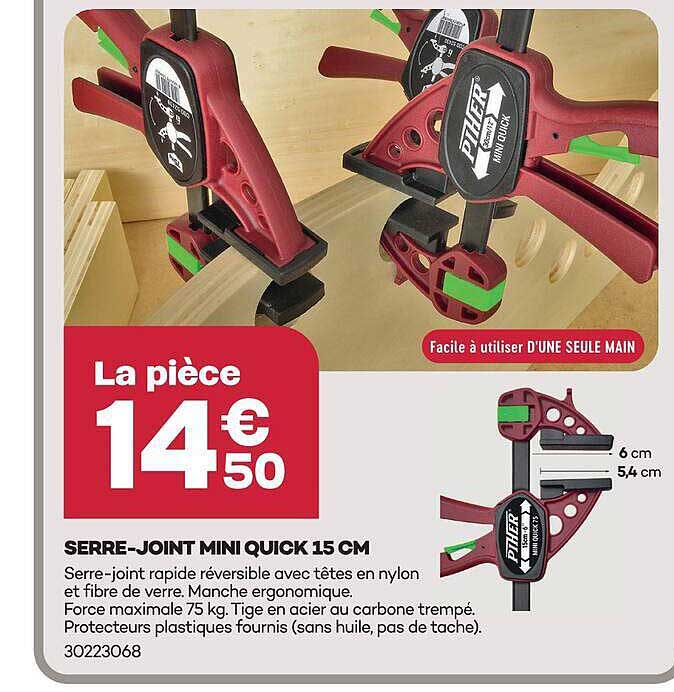 SERRE-JOINT MINI QUICK 15 CM