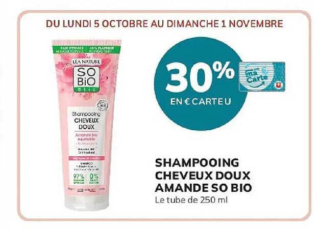 SHAMPOOING CHEVEUX DOUX AMANDE SO BIO