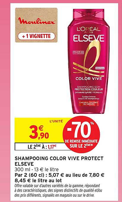 SHAMPOOING COLOR VIVE PROTECT ELSEVE
