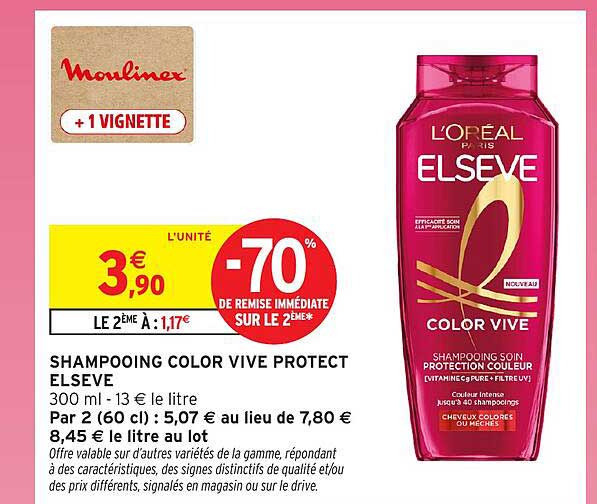 SHAMPOOING COLOR VIVE PROTECT ELSEVE