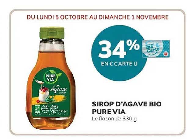 SIROP D’AGAVE BIO PURE VIA