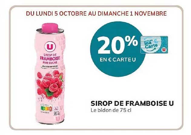 Sirop de framboise U