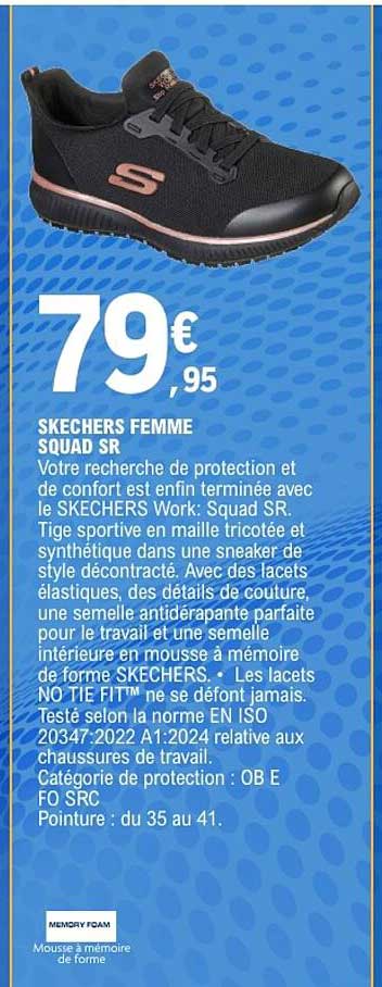 SKECHERS FEMME SQUAD SR