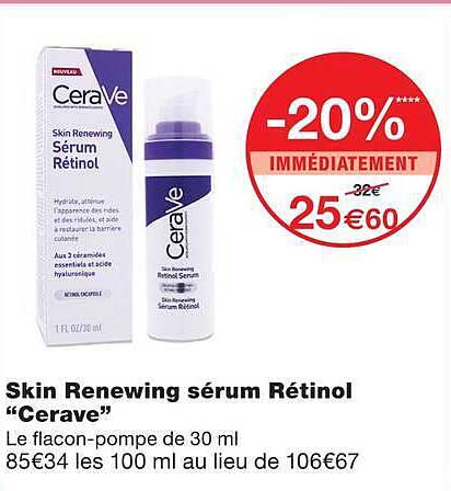 Skin Renewing serum Rétinol “CeraVe”