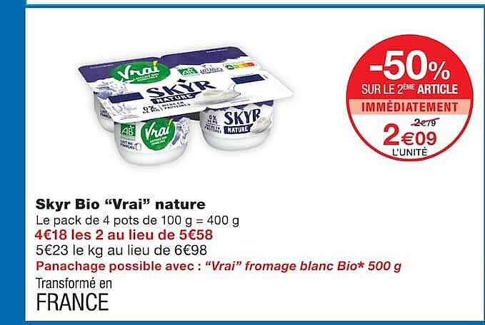 Skyr Bio “Vrai” nature