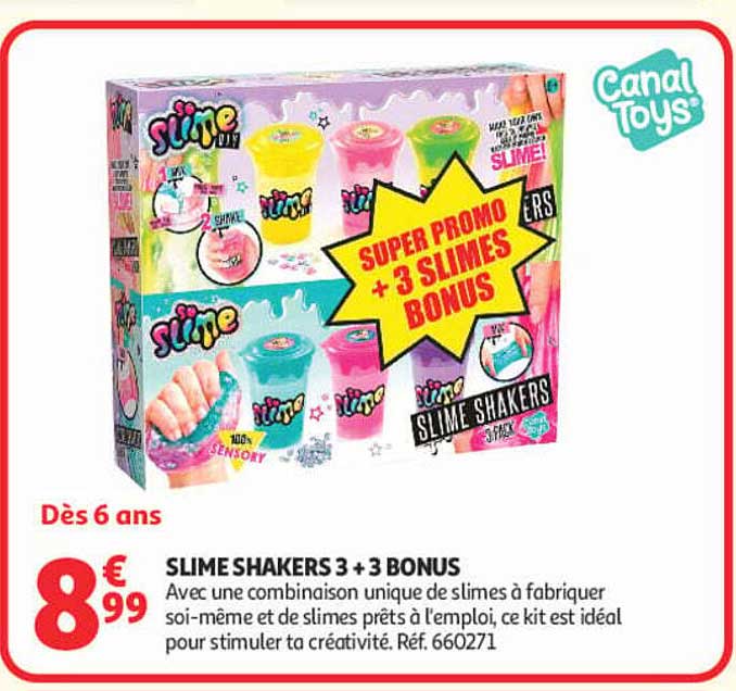 SLIME SHAKERS 3 + 3 BONUS