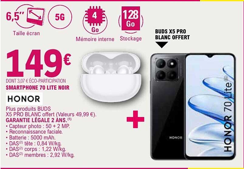SMARTPHONE 70 LITE NOIR