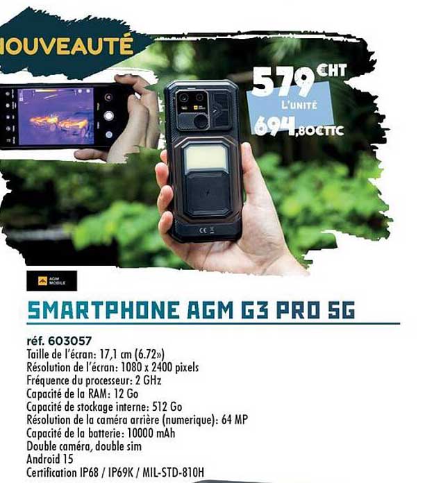 SMARTPHONE AGM G3 PRO 5G