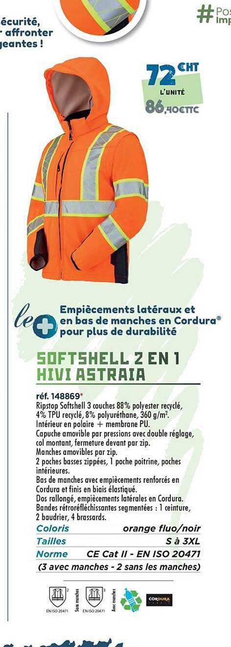 SOFTSHELL 2 EN 1 HIVI ASTRRAIA