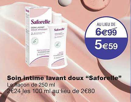 Soin intime lavant doux “Saforelle”