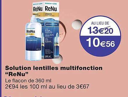 Solution lentilles multifonction “ReNu”