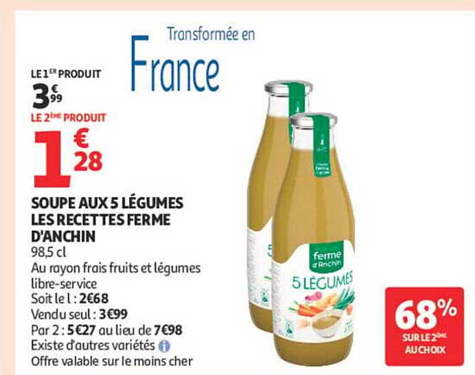 SOUPE AUX 5 LÉGUMES LES RECETTES FERME D'ANCHIN