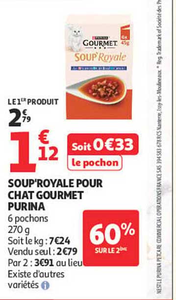 SOU'ROYALE POUR CHAT GOURMET PURINA