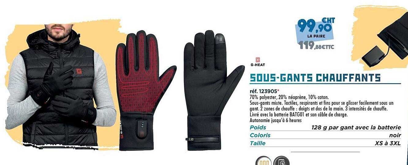 SOUS-GANTS CHAUFFANTS