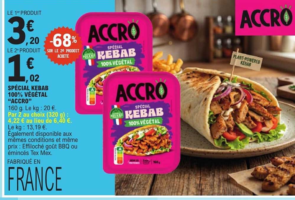 SPÉCIAL KEBAB 100% VÉGÉTAL “ACCRO”