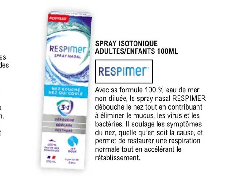 SPRAY ISOTONIQUE ADULTES/ENFANTS 100ML