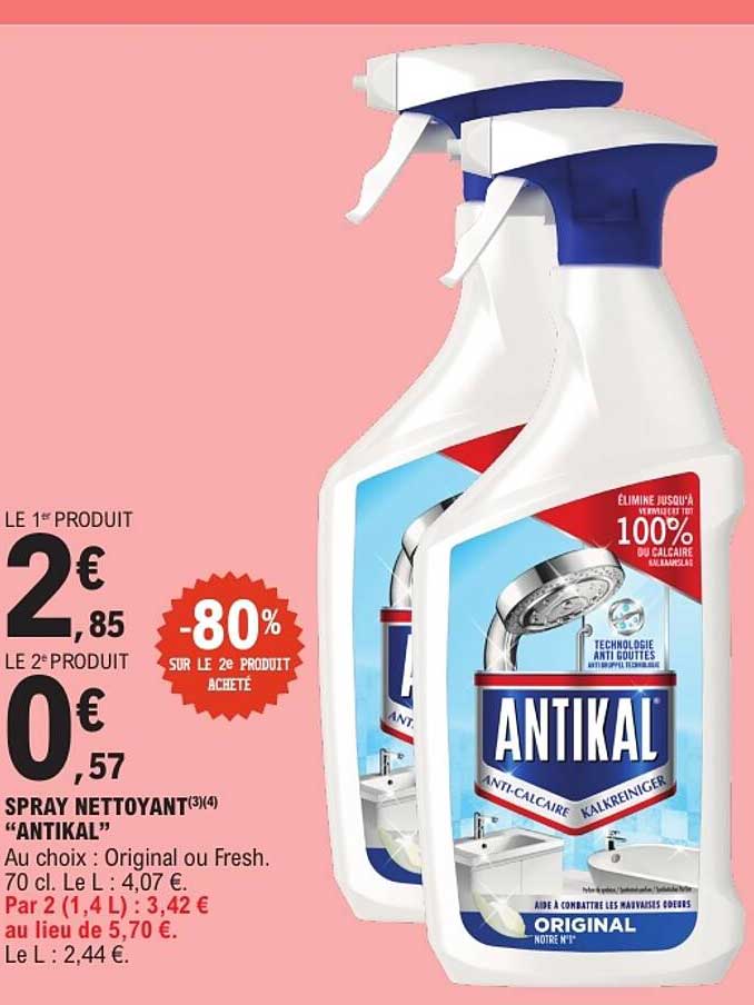 SPRAY NETTOYANT "ANTIKAL"