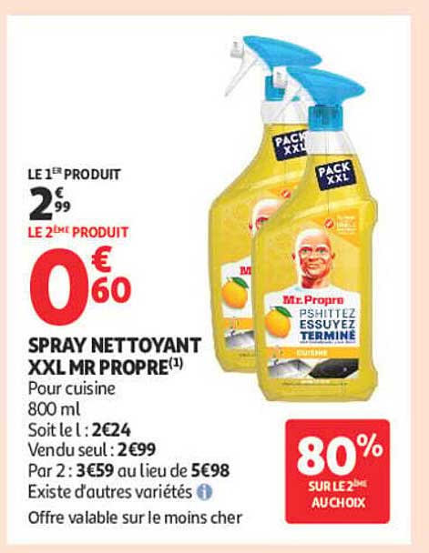 SPRAY NETTOYANT XXL MR PROPRE