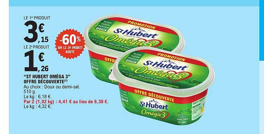 ST HUBERT OMÉGA 3 OFFRE DÉCOUVERTE