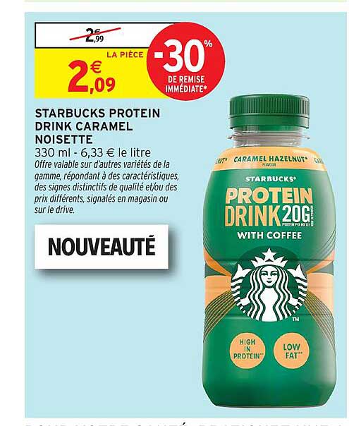 STARBUCKS PROTEIN DRINK CARAMEL NOISETTE