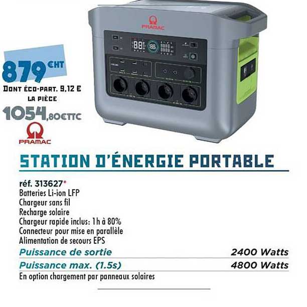 STATION D’ÉNERGIE PORTABLE