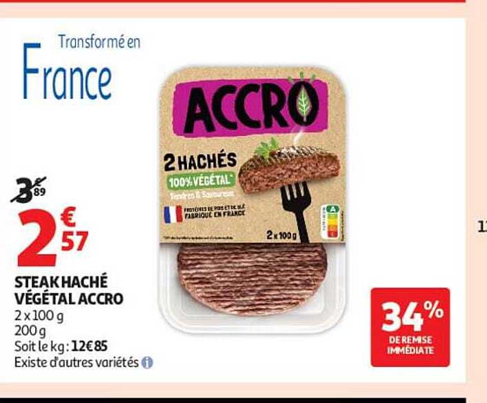 STEAKHACHÉ VÉGÉTAL ACCRO