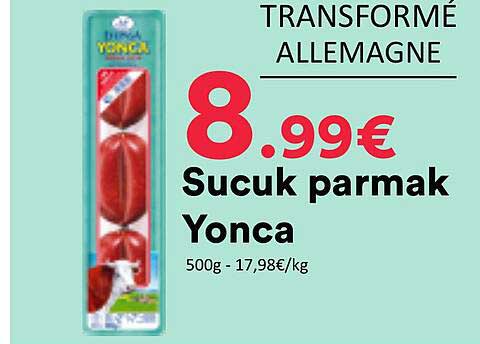 Sucuk parmak Yonca